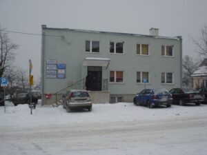 Zdjęcie budynku Miejskiego Ośrodka Pomocy Społecznej i Zakładu Gospodarki Mieszkaniowej